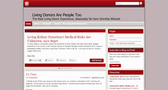 Desktop Screenshot of livingdonorsarepeopletoo.com